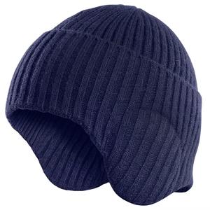 ใหม่หมวกไหมพรมปิดหูสีลูกกวาดสำหรับผู้หญิงหมวกถักขนสัตว์เทียมแฟชั่นสไตล์ kpop หมวกสตรีทแวร์ผู้หญิง - Product Image 1