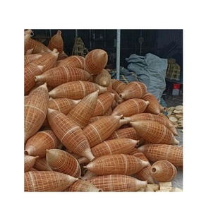 Logo de suspension en bambou personnalisé/lampe de piège à poisson en bambou flexible pour la décoration de jardin d'hôtel à la maison - Product Image 2