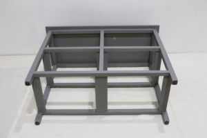 Gabinete de madera gris de 2 niveles tejido a mano sostenible con 4 cestas de jacinto de agua para sala de estar - Product Image 2