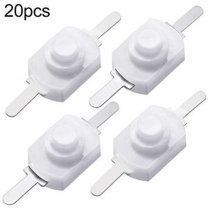 20 PCS YT-1208-YD <b>LED</b> <b>Flashlight</b> with Push Button Switch Straight Feet White Color - Product Image 1