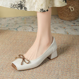 Block <b>Heel</b> Platform High <b>Heels</b> Women's Pointed Toe Pumps Genuine Leather Comfort Insole for Travel High <b>Heels</b> <b>Shoes</b> For Women - Product Image 3