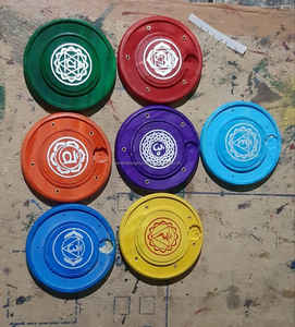 7 piezas Chakra Om símbolo cono palos placa quemador conjunto madera de agar Primavera Verano otoño jengibre fresa bergamota Clary Sage - Product Image 3