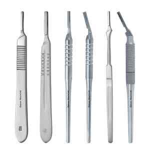 Mangos de bisturí Mango de bisturí de acero inoxidable N.3 12,5 cm CUCHILLAS QUIRÚRGICAS DE BISTURí MANGO DE ACERO INOXIDABLE ESTÉRIL - Product Image 5