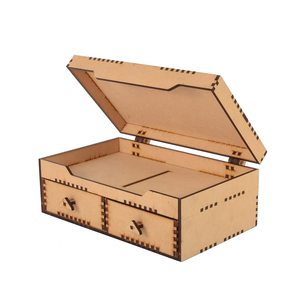 Premium Wooden <b>Makeup</b> & Jewellery Organizer <b>Box</b> Elegant Cosmetics Storage Case - Product Image 5