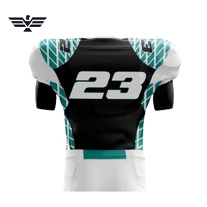 Conjunto de Uniforme de Fútbol Americano Personalizado, 100% Poliéster Transpirable, Manga Corta, Color y Logotipo Personalizados, Impresión por Sublimación - Product Image 5