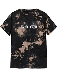 Custom Logo Mens Tie Dye Shirt Design of a Variety Of Tie-Dye Men Round Collar Plain Tee 100% Cotton Tshirt Printing