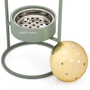 Brûleur à Bakhoor Métallique Religieux ZAMZAM IMPEX Fait Main Indien, Meilleur Cadeau Ramadan, Aïd Moubarak, Encens Oud Arabe pour la Maison - Vente Chaude - Product Image 4