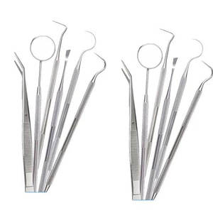 Stainless Steel Dental Oral Care Examination Kit <b>Teeth</b> <b>Cleaning</b> Dental <b>Tools</b> Kit with Mouth Mirror Surgical Instruments - Product Image 4