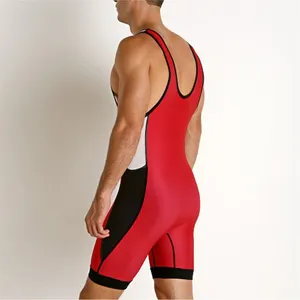 เสื้อกล้ามนักมวยปล้ำของผู้ชายสำหรับฝึกยกน้ำหนัก - Product Image 5