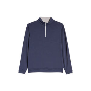 Venta al por mayor de alta calidad de los hombres sudadera de algodón cuarto de cremallera logotipo de marca personalizado camisas casuales XS tamaño con patrón de impresión - Product Image 5