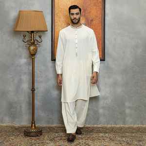Tela 100% algodón, estilo islámico informal para hombre, Shalwar Kameez de verano para hombre, precios razonables, Shalwar Kameez transpirable para hombre - Product Image 5