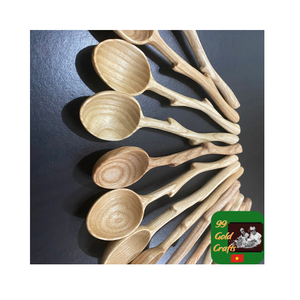 Cuchara de Madera Suave hecha a mano de madera natural, perfecta para cocinar, revolver y servir utensilios de cocina ecológicos - Product Image 4