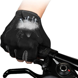 Guantes Deportivos de Boxeo Profesionales, Medios Dedos, Protección de Palma de Gel de Silicona, Antideslizantes, Guantes de Ciclismo de Nailon y Algodón, Universales para Todas las Temporadas - Product Image 2