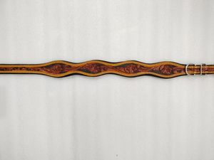 Collar de perro de cuero curvado hecho a mano patrón Floral sólido decoración de plumas liberación rápida precio barato para cachorros mascotas - Product Image 5