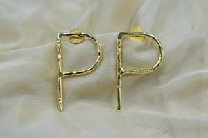 <b>Top</b> Sale High Quality "P" Words Gold Plated Earing Jewelry <b>for</b> <b>Women</b> and Girls - Product Image 5