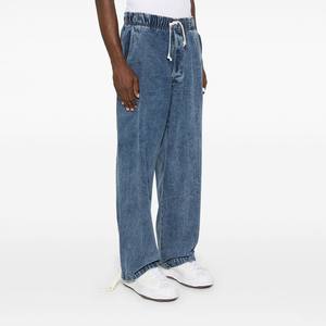 2025 nouveauté Vintage personnalisé Slim Fit hommes Denim pantalon 100% coton ceinture élastique décontracté empilé pantalons de survêtement en gros - Product Image 4