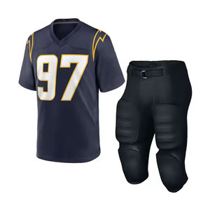 Uniforme de football américain respirant en polyester de haute qualité avec couleurs et tailles personnalisables, service OEM - Product Image 1