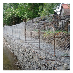 Caisse <span class=keywords><strong>gabion</strong></span> carrée en treillis métallique galvanisé 2m x 1m x 1m avec ouverture de 80x100mm <span class=keywords><strong>pour</strong></span> cage - Product Image 3