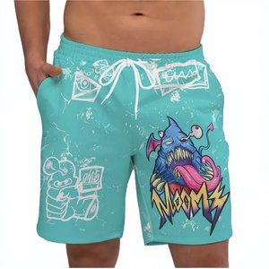 Nouveau short de sport décontracté pour homme, 100 % polyester, coupe ample, à séchage rapide, avec cordon de serrage, imprimé personnalisé, idéal pour l'été et la plage, collection transfrontalière. - Product Image 2