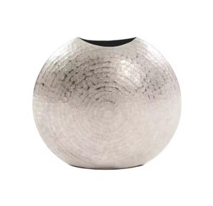 industrial metal <b>vase</b> elegant shape modern home decor stylish accents home accessories <b>unique</b> design <b>vases</b> - Product Image 1