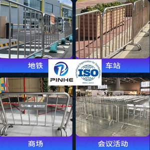 Temporary Steel Galvanized Rustproof <strong>Crowd</strong> <strong>Control</strong> <strong>Barrier</strong> Easily Assembled 4ft Outdoor Safety Fence - Product Image 3