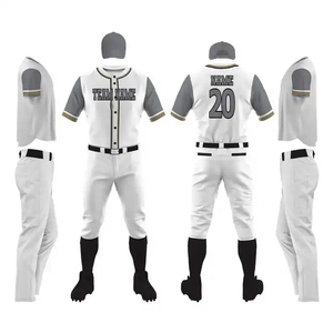 Nuevo Uniforme de Béisbol Transpirable Unisex con Color y Logotipo Personalizables, Alta Calidad, 100% Poliéster, Servicio OEM - Product Image 1