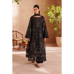 Ensemble chemise brodée bohème, dupatta en mousseline et pantalon - Style IZNIK - Printemps/Été - Product Image 1