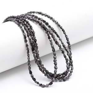 Perles de diamant noir brut naturel non taillé - Product Image 2