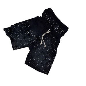 Shorts de Mezcla de Poliéster con Pedrería, Shorts con Lentejuelas y Pedrería, Shorts con Pedrería Bordada, Shorts de Encaje con Pedrería - Product Image 4