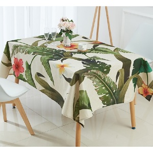 Classic Square Luxury 100% Cotton Waterproof Banquet Tablecloth Custom Size Solid Color Dining Service - Product Image 6