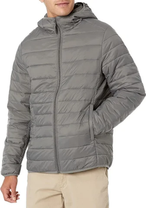 Manteau d'hiver bouffant de haute qualité pour hommes avec broderie d'usine personnalisée fermeture à glissière réactive à la chaleur vêtements à la mode - Product Image 5