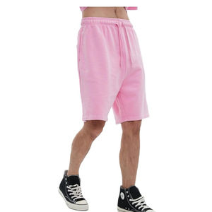 Pantalones cortos de chándal para hombre, pantalones cortos de longitud media de gran tamaño, 420g, 100% algodón, pantalones cortos sólidos, pantalones cortos lavados con estampado de logotipo personalizado - Product Image 5