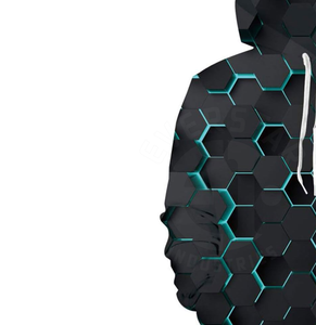 เสื้อฮู้ด100% มีซิปสำหรับผู้ชายเสื้อฮู้ดผ้าฝ้ายพิมพ์ลายตามสั่ง - Product Image 5