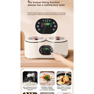 Cuociriso Automatico Intelligente a Doppia Vasca 220V, Multifunzione con Scocca in Plastica e Accessorio Paletta, Ideale per Hotel e Camper - Product Image 6
