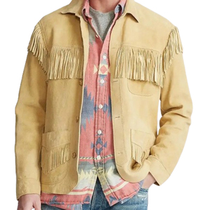 Nueva Chaqueta de Invierno para Hombre, Casual, de Cuero Vacuno Genuino, Tejida, con Flecos, Calefactable, Antibacteriana, Transpirable, MOQ Bajo, Venta al Por Mayor - Product Image 3