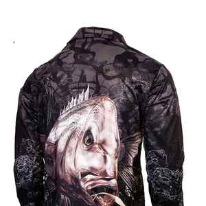 Ropa de Pesca para Hombre de Alta Calidad, Impresión Digital, Impermeable, UPF 50, Cierre de Botones, Transpirable, Cómoda, Personalizable, Spandex/Algodón - Product Image 4