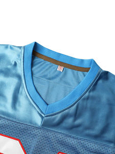 เสื้อเจอร์ซีย์ฟุตบอลอเมริกัน100% ผ้าโพลีเอสเตอร์ออกแบบได้ตามต้องการพร้อมโลโก้ตามต้องการ - Product Image 3