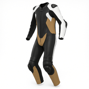 Combinaison de course pour moto, vêtements de sport imprimés, cuir véritable, nouvelle collection 2026, sécurité, haute qualité, manches ajustables, coupe-vent - Product Image 5