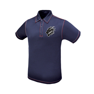 Polo con logotipo bordado personalizado para hombre, 100% algodón, secado rápido, transpirable, uniforme de Golf, polo con bordado de Color sólido - Product Image 3