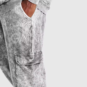 Survêtement lavé à l'acide de super qualité pour le jogging survêtement lavé à l'acide avec logo personnalisé au meilleur prix - Product Image 3