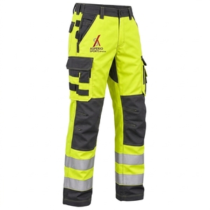 Pantalones de Seguridad Personalizados para Hombre, Pantalones de Trabajo Reflectantes, Tela de Poliéster Resistente, Alta Visibilidad, Ajuste Cómodo, Ropa de Trabajo - Product Image 6