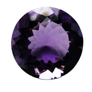 Pierre précieuse en vrac de forme brillante ronde lisse d'améthyste pourpre naturelle pour la fabrication de bijoux pierre de coupe à facettes pour la fabrication de bijoux - Product Image 2