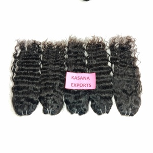 Vague profonde vietnamienne non traitée Remy tissage femmes cuticule aligné 100% naturel noir vente en gros Extensions de cheveux humains - Product Image 1