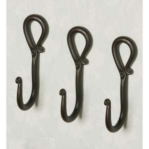 Sturdy Antique Look Iron Wall Hooks Designed for Holding Coats <b>Towels</b> and More with Reliable Performance - Product Image 1