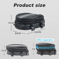 Sac arrière extensible 18-22L pour Dual Sport Sportster étanche porte-bagages arrière de moto sac de voyage Sissy Bike Pouch