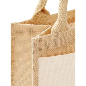 Sustainable Midi Promotional <b>Tote</b> <b>Bags</b> Shopper Cotton Pocket Jute Eco-Friendly Merchandising <b>Tool</b> - Product Image 6
