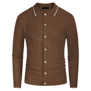 Suéter de punto para hombre, suéter de punto transpirable de algodón con cuello redondo de otoño, ropa de hombre, suéter de moda de invierno - Product Image 2