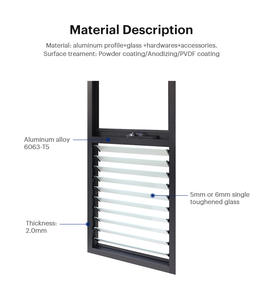 Nouvelle conception <span class=keywords><strong>de</strong></span> fenêtres à persiennes en aluminium pour les portes et fenêtres <span class=keywords><strong>d</strong></span>'usine, conception personnalisée <span class=keywords><strong>de</strong></span> fenêtres à persiennes en <span class=keywords><strong>bois</strong></span> pour les salles <span class=keywords><strong>de</strong></span> bain résidentielles, prix - Product Image 5