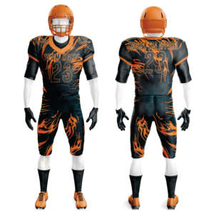 Venta caliente uniformes de fútbol americano con estilo único impreso sublimación diseño mangas cortas nueva colección - Product Image 4