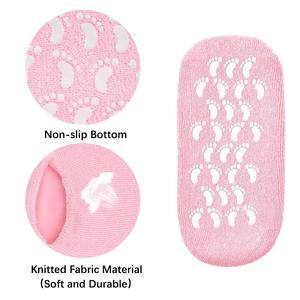 Nhà Máy Bông Silicon Gel Trampoline giữ ẩm unisex siêu mềm OEM Silicone gel Spa vớ - Product Image 3